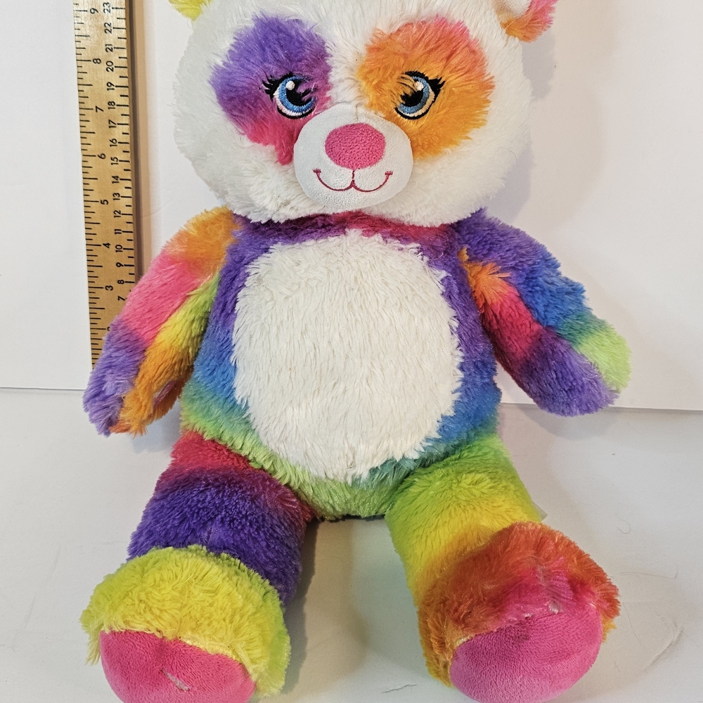 Build-A-Bear Workdhop Color Pop Rsinbow Panda 17"